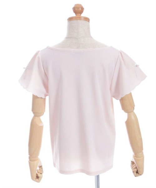 axes femme - axes femme アクシーズファム　カットソー　七分丈　リボン　Mサイズ セール】リボン×スカラップトップス（Tシャツ/カットソー