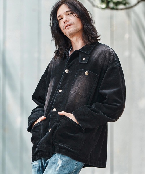 CAMBIO(カンビオ)の「mj10844- Vintage Like Corduroy Short Blouson コーデュロイショートブルゾン(ブルゾン・メンズ・カモフラージュ/レオパード・S/M/L)」の3枚目の写真