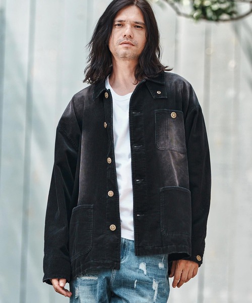 CAMBIO(カンビオ)の「mj10844- Vintage Like Corduroy Short Blouson コーデュロイショートブルゾン(ブルゾン・メンズ・カモフラージュ/レオパード・S/M/L)」の4枚目の写真