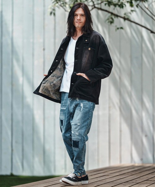CAMBIO(カンビオ)の「mj10844- Vintage Like Corduroy Short Blouson コーデュロイショートブルゾン(ブルゾン・メンズ・カモフラージュ/レオパード・S/M/L)」の8枚目の写真