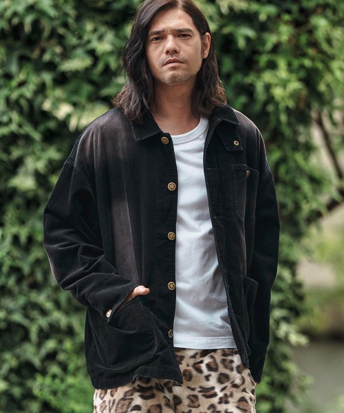 CAMBIO(カンビオ)の「mj10844- Vintage Like Corduroy Short Blouson コーデュロイショートブルゾン(ブルゾン・メンズ・カモフラージュ/レオパード・S/M/L)」の9枚目の写真
