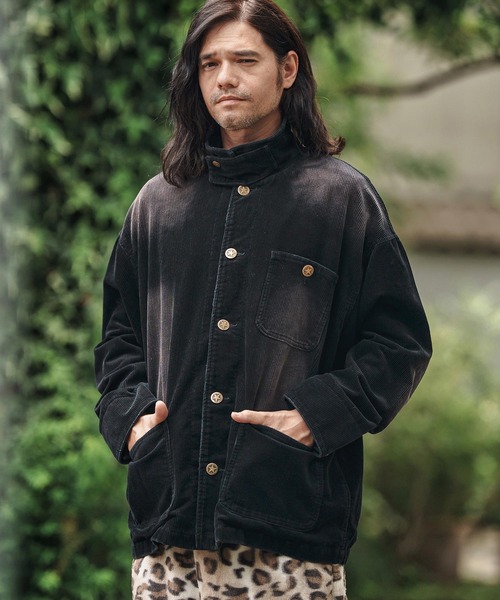 CAMBIO(カンビオ)の「mj10844- Vintage Like Corduroy Short Blouson コーデュロイショートブルゾン(ブルゾン・メンズ・カモフラージュ/レオパード・S/M/L)」の10枚目の写真