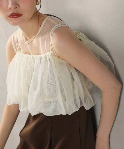 Kana(カナ)の「バルーン マルチウェイ ビスチェ ワンピース 2点セット パーティー デイリー 結婚式 お呼ばれ オケージョン(ドレス・レディース・ライトブルー/ベージュ×ブラック/ベージュ/ブラウン・M)」の8枚目の写真