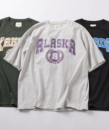 【81】 ワッペンロゴ カレッジデザイン Tシャツ/メンズ/レディース