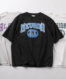 【81】 ワッペンロゴ カレッジデザイン Tシャツ/メンズ/レディース