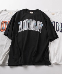 【81】 ワッペンロゴ カレッジデザイン Tシャツ/メンズ/レディース