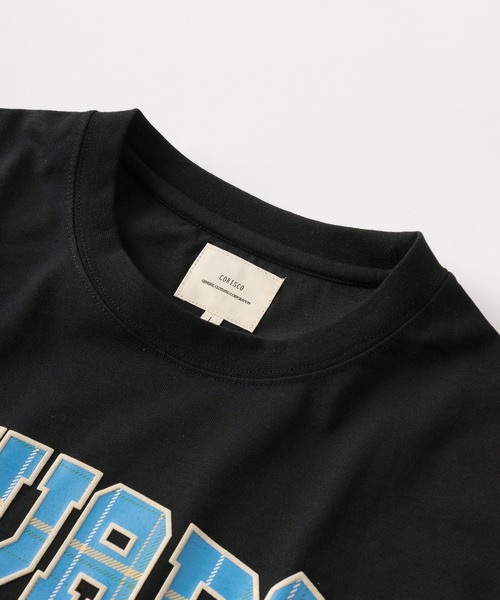 make a ray!(メイク ア レイ!)の「【81】 ワッペンロゴ カレッジデザイン Tシャツ/メンズ/レディース(Tシャツ/カットソー・メンズ・アッシュグレー/チャコールグレー/ブラック系その他/ブラック/ホワイト/ホワイト系その他/オートミール/ダークグレー・M/L/XL)」の18枚目の写真