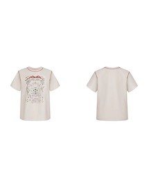 手描き風プリント 半袖Tシャツ FX25S226【Fano Studios