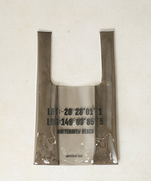 BIRTHDAY BAR（バースデイバー）の「PVC　ロゴマルシェバッグ（トートバッグ・レディース・グレー/ブルー/グリーン/ベージュ・0）」の6枚目の写真