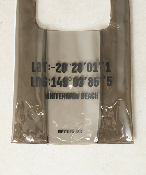 BIRTHDAY BAR（バースデイバー）の「PVC　ロゴマルシェバッグ（トートバッグ・レディース・グレー/ブルー/グリーン/ベージュ・0）」の8枚目の写真