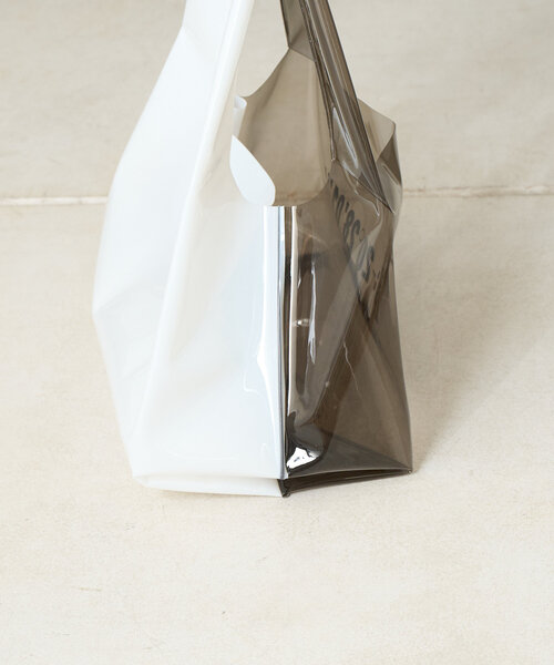 BIRTHDAY BAR（バースデイバー）の「PVC　ロゴマルシェバッグ（トートバッグ・レディース・グレー/ブルー/グリーン/ベージュ・0）」の10枚目の写真