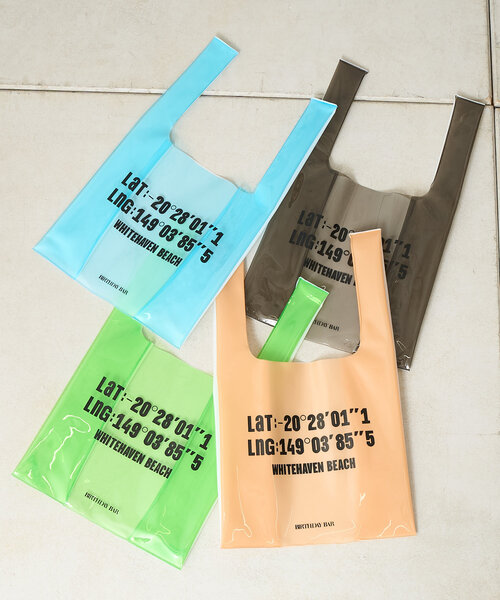 BIRTHDAY BAR（バースデイバー）の「PVC　ロゴマルシェバッグ（トートバッグ・レディース・グレー/ブルー/グリーン/ベージュ・0）」の12枚目の写真