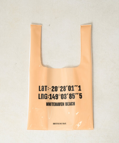 BIRTHDAY BAR（バースデイバー）の「PVC　ロゴマルシェバッグ（トートバッグ・レディース・グレー/ブルー/グリーン/ベージュ・0）」の14枚目の写真