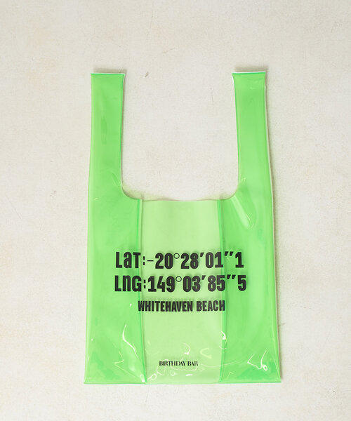 BIRTHDAY BAR（バースデイバー）の「PVC　ロゴマルシェバッグ（トートバッグ・レディース・グレー/ブルー/グリーン/ベージュ・0）」の18枚目の写真