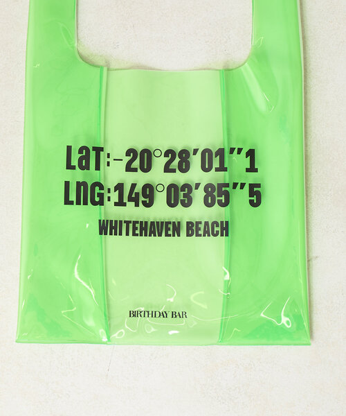 BIRTHDAY BAR（バースデイバー）の「PVC　ロゴマルシェバッグ（トートバッグ・レディース・グレー/ブルー/グリーン/ベージュ・0）」の19枚目の写真