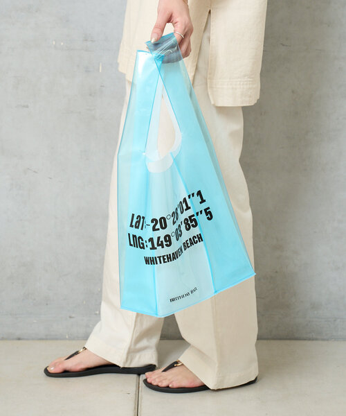 BIRTHDAY BAR（バースデイバー）の「PVC　ロゴマルシェバッグ（トートバッグ・レディース・グレー/ブルー/グリーン/ベージュ・0）」の20枚目の写真