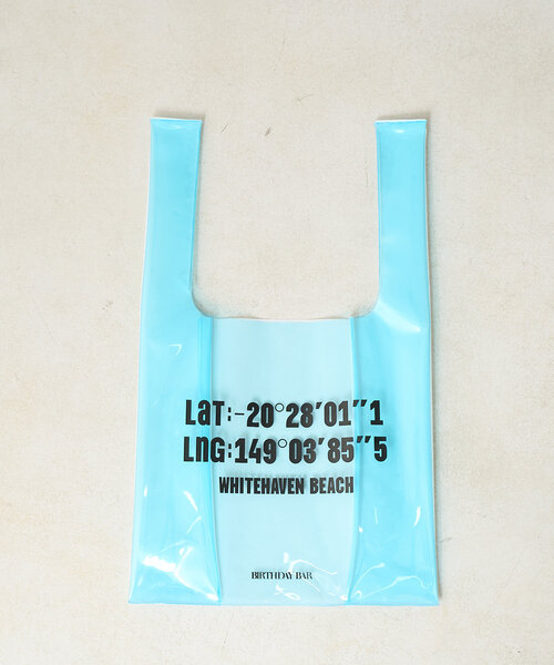 BIRTHDAY BAR（バースデイバー）の「PVC　ロゴマルシェバッグ（トートバッグ・レディース・グレー/ブルー/グリーン/ベージュ・0）」の22枚目の写真