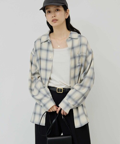 セール】オンブレチェックシャツ（シャツ/ブラウス