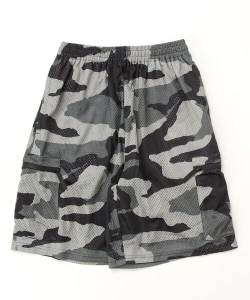 【T12】【PRO CLUB】COMFORT MESH CARGO CAMO BASKETBALL SHORTS