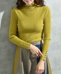 セール】ニット/セーター（イエロー/黄色系・タートルネック