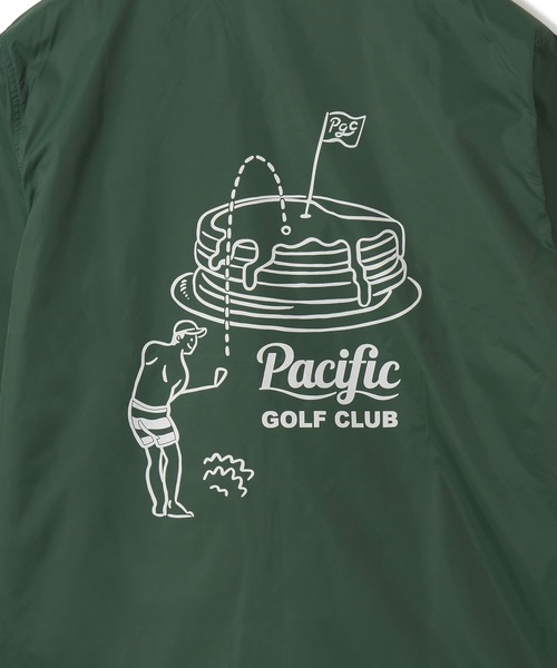 Pacific GOLF CLUB(パシフィックゴルフクラブ)の「GOLF & PANCAKE COACH JACKET(ナイロンジャケット・メンズ・ブラック/ベージュ/グリーン・M/XL/S/L)」の8枚目の写真