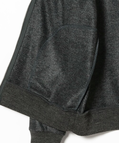 SLOANE(スローン)の「【別注】SLOANE / ウールジャージ ジップアップ ポロブルゾン(ブルゾン・メンズ・チャコールグレー/ネイビー・5/4/3)」の11枚目の写真