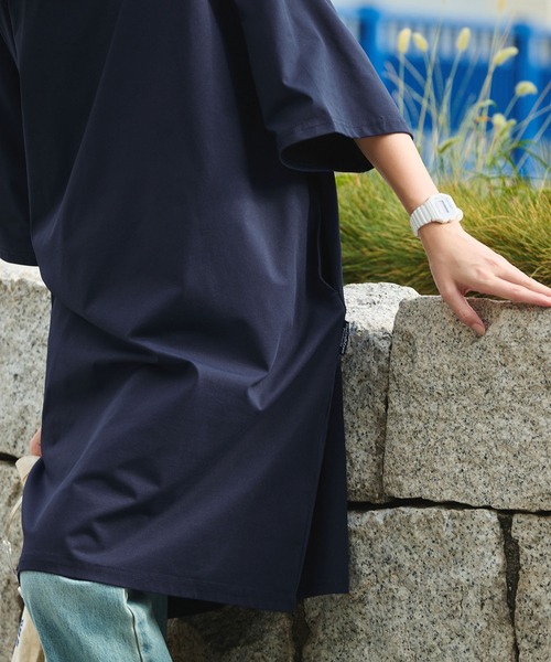 THE CRAFT CREW PRODUCTS(ザクラフトクループロダクツ)の「〈クイックドライ〉ビッグシルエット ストレッチTシャツワンピース【THE CRAFT CREW PRODUCTS】(Tシャツ/カットソー・レディース・ネイビー/ライトグレー/ブラック/アイボリー・FREE)」の13枚目の写真