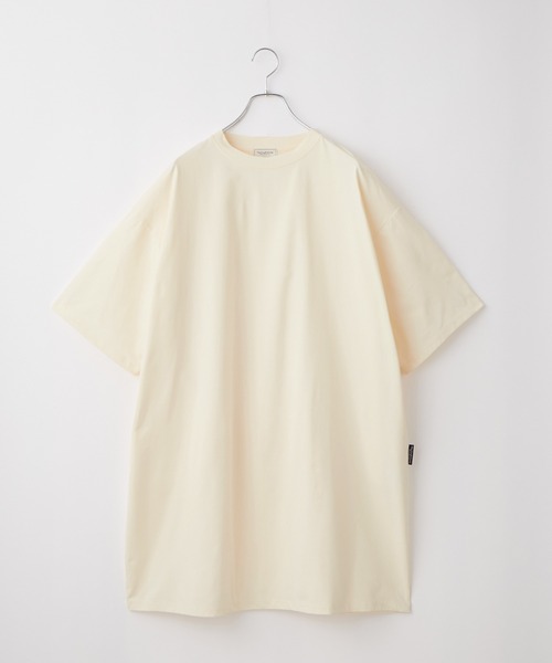 THE CRAFT CREW PRODUCTS(ザクラフトクループロダクツ)の「〈クイックドライ〉ビッグシルエット ストレッチTシャツワンピース【THE CRAFT CREW PRODUCTS】(Tシャツ/カットソー・レディース・ネイビー/ライトグレー/ブラック/アイボリー・FREE)」の20枚目の写真