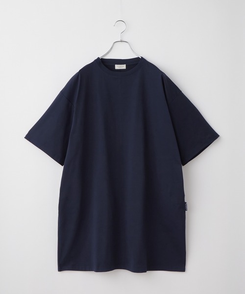 クイックドライ〉ビッグシルエット ストレッチTシャツワンピース【THE