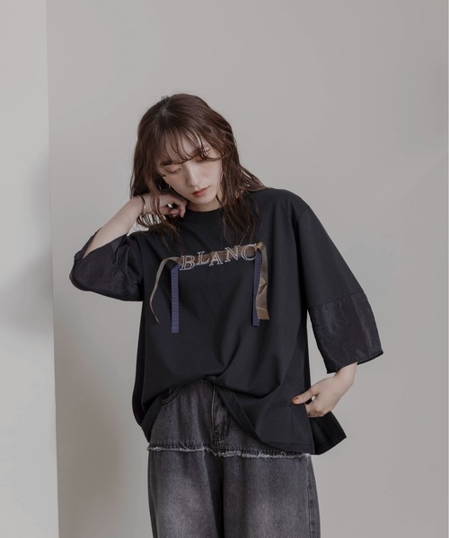 テープロゴ エンブロ切替トップス Eimee Law│Eimee Law & LHELBIE