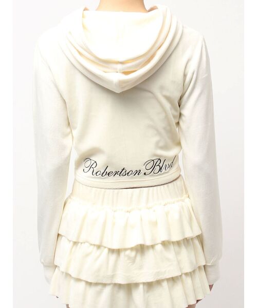GYDA(ジェイダ)の「Robertson Blvd Velour ショートパーカー(パーカー・レディース・アイボリー/ブラック/カーキ・FREE)」の22枚目の写真