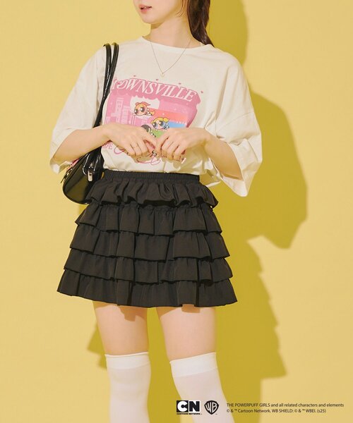 Remind me and forever(リマインドミーアンドフォーエバー)の「【パワーパフガールズ】BigTシャツ(Tシャツ/カットソー・レディース・ピンク/サックスブルー/オフホワイト/ブラック・FREE)」の10枚目の写真