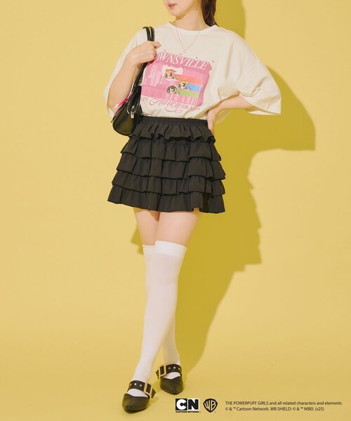 Remind me and forever(リマインドミーアンドフォーエバー)の「【パワーパフガールズ】BigTシャツ(Tシャツ/カットソー・レディース・ピンク/サックスブルー/オフホワイト/ブラック・FREE)」の13枚目の写真