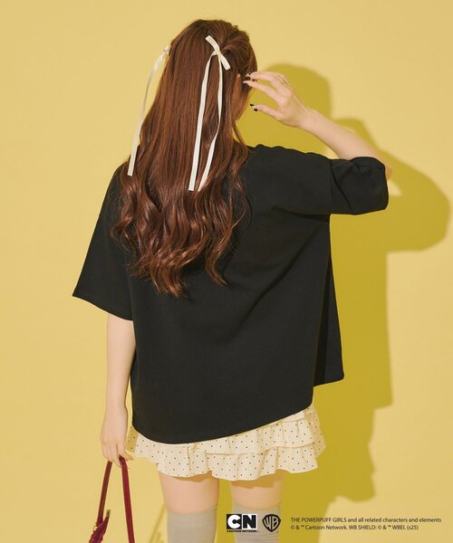 Remind me and forever(リマインドミーアンドフォーエバー)の「【パワーパフガールズ】BigTシャツ(Tシャツ/カットソー・レディース・ピンク/サックスブルー/オフホワイト/ブラック・FREE)」の18枚目の写真
