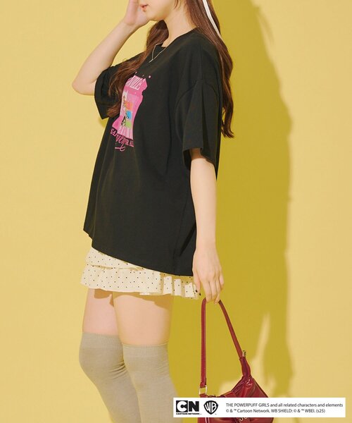 Remind me and forever(リマインドミーアンドフォーエバー)の「【パワーパフガールズ】BigTシャツ(Tシャツ/カットソー・レディース・ピンク/サックスブルー/オフホワイト/ブラック・FREE)」の21枚目の写真