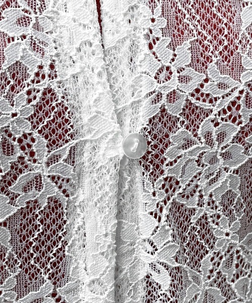 tiptop(ティップトップ)の「レースドロストパーカーカーディガン(Tシャツ/カットソー・レディース・オフホワイト/ブラック/ブラック系その他・FREE)」の19枚目の写真