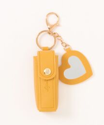 cache cache（カシュ カシュ）の「カシュカシュ cachecache / ハートミラー付きリップケース（チャーム）」