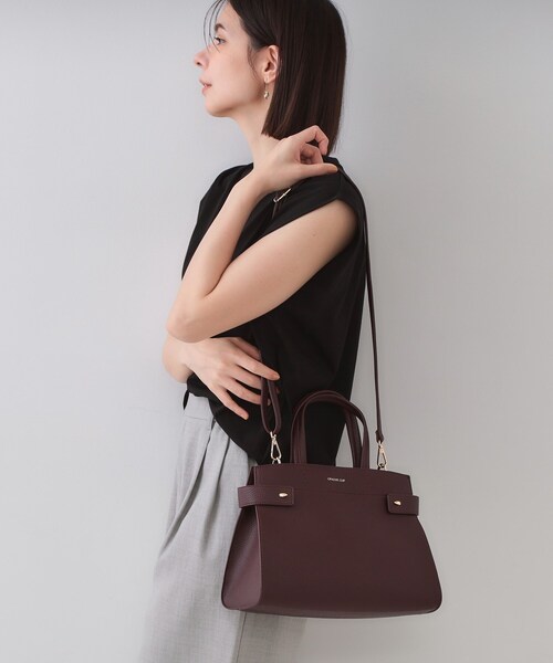 OPAQUE.CLIP（オペークドットクリップ）の「【軽量/2WAY/通勤対応】コメットデザインミドルバッグ（ショルダーバッグ・レディース・アイボリー/ボルドー/ブラック・00）」の22枚目の写真