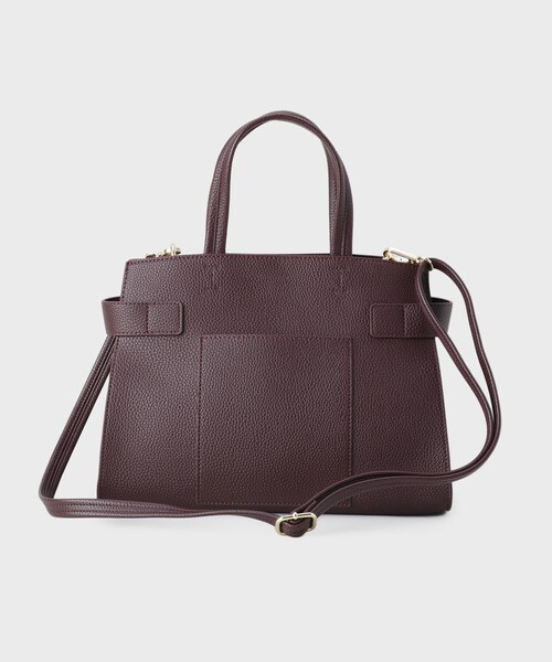 OPAQUE.CLIP（オペークドットクリップ）の「【軽量/2WAY/通勤対応】コメットデザインミドルバッグ（ショルダーバッグ・レディース・アイボリー/ボルドー/ブラック・00）」の16枚目の写真