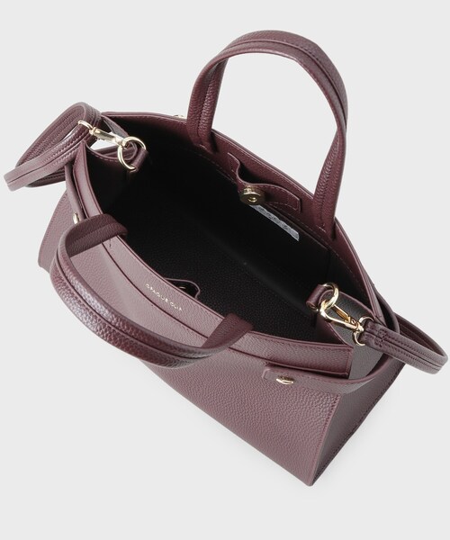 OPAQUE.CLIP（オペークドットクリップ）の「【軽量/2WAY/通勤対応】コメットデザインミドルバッグ（ショルダーバッグ・レディース・アイボリー/ボルドー/ブラック・00）」の14枚目の写真