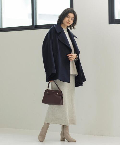 OPAQUE.CLIP（オペークドットクリップ）の「【軽量/2WAY/通勤対応】コメットデザインミドルバッグ（ショルダーバッグ・レディース・アイボリー/ボルドー/ブラック・00）」の7枚目の写真