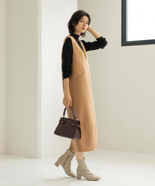 OPAQUE.CLIP（オペークドットクリップ）の「【軽量/2WAY/通勤対応】コメットデザインミドルバッグ（ショルダーバッグ・レディース・アイボリー/ボルドー/ブラック・00）」の8枚目の写真