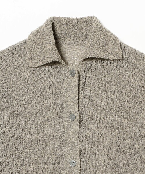 Demi-Luxe BEAMS（デミルクス ビームス）の「【1/9再値下げ】AK+1 / ポロカラーショート カーディガン［手洗い可］（ニット/セーター・レディース・ブラック/ライトグレー・ONE SIZE）」の21枚目の写真