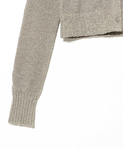 Demi-Luxe BEAMS（デミルクス ビームス）の「【1/9再値下げ】AK+1 / ポロカラーショート カーディガン［手洗い可］（ニット/セーター・レディース・ブラック/ライトグレー・ONE SIZE）」の22枚目の写真