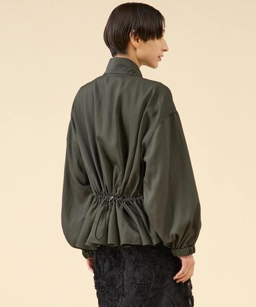 martinique（マルティニーク）の「VIS混ツイルスタンドカラーブルゾン（ブルゾン・レディース・ネイビー/ボルドー/カーキ・FREE）」の17枚目の写真