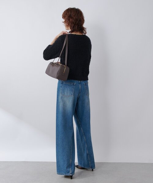 RIVE DROITE（リヴドロワ）の「【トレンド感抜群】コットンシャギーカーディガン（カーディガン/ボレロ・レディース・ブラック/ベビーピンク・FREE）」の6枚目の写真