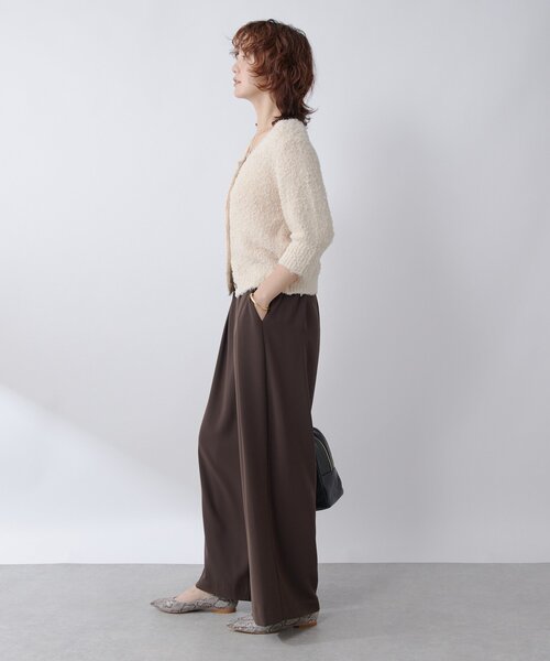 RIVE DROITE（リヴドロワ）の「【トレンド感抜群】コットンシャギーカーディガン（カーディガン/ボレロ・レディース・ブラック/ベビーピンク・FREE）」の13枚目の写真