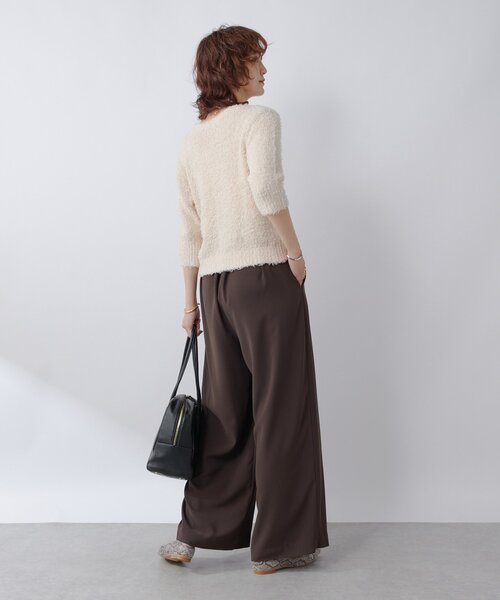 RIVE DROITE（リヴドロワ）の「【トレンド感抜群】コットンシャギーカーディガン（カーディガン/ボレロ・レディース・ブラック/ベビーピンク・FREE）」の14枚目の写真