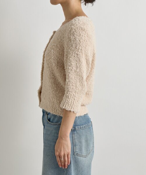 RIVE DROITE（リヴドロワ）の「【トレンド感抜群】コットンシャギーカーディガン（カーディガン/ボレロ・レディース・ブラック/ベビーピンク・FREE）」の19枚目の写真