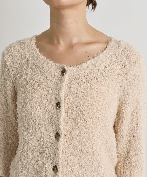 RIVE DROITE（リヴドロワ）の「【トレンド感抜群】コットンシャギーカーディガン（カーディガン/ボレロ・レディース・ブラック/ベビーピンク・FREE）」の21枚目の写真